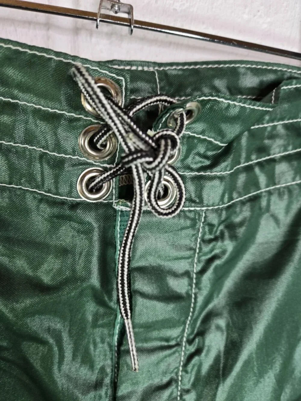 Birdwell Beach Briches Mens Green Swim Trunks Surf California EUC